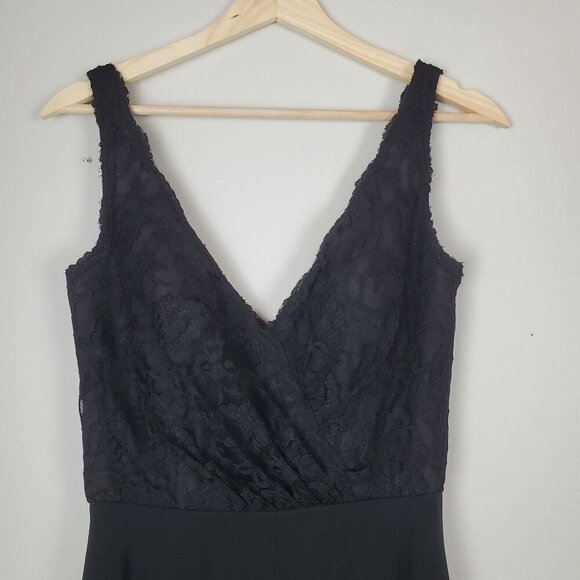 Disney Fairy Tale Weddings Dress Small‎ Formal Alfred Angelo Black Lace Chiffon - Picture 7 of 10